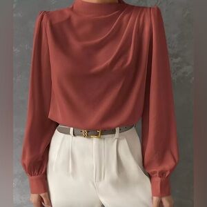 Elegant Rust Blouse